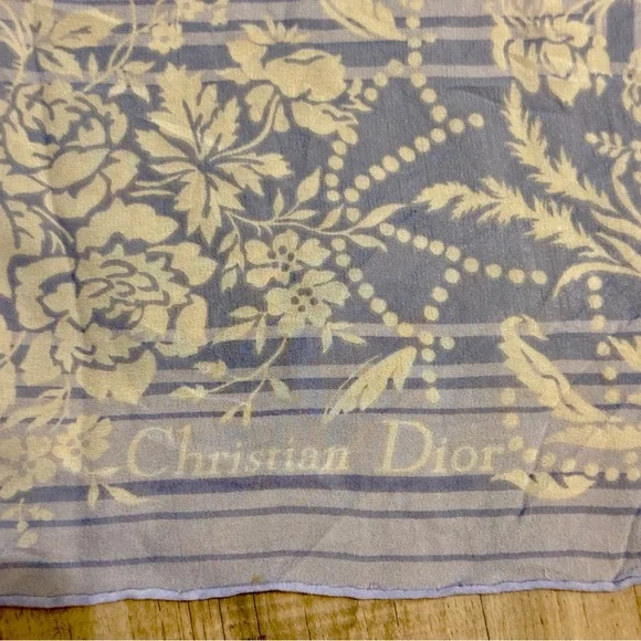 New Vintage Dior Silk Scarf - Picture 6 of 8